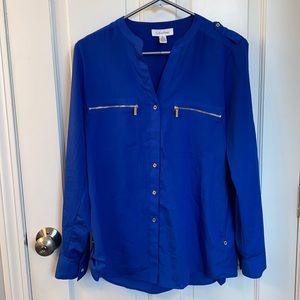 Calvin Klein long sleeve shirt Size Small blue
